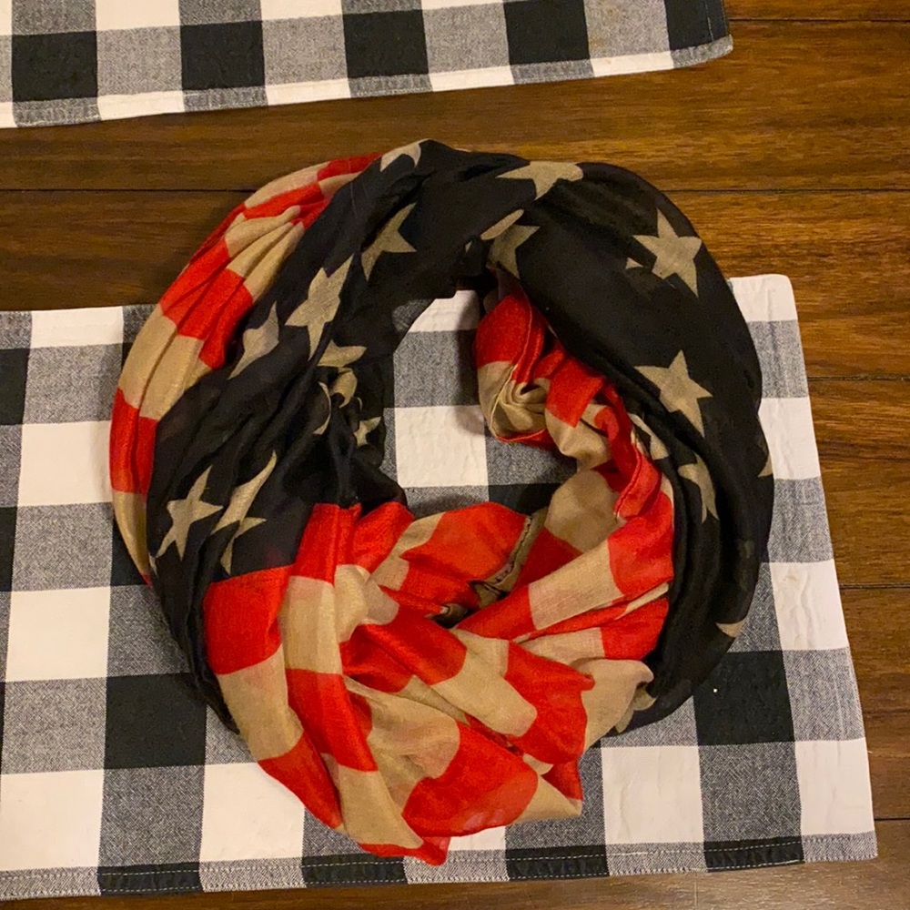 American flag infinity scarf
